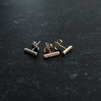 diamond bar earring