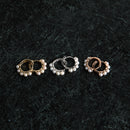 gold pearl hoop