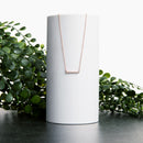 lab diamond bar necklace