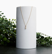 gold and diamond initial necklace