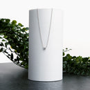 lab diamond solitaire necklace