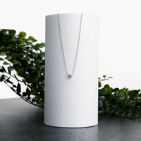 lab diamond solitaire necklace