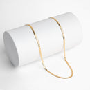 mens thin solid gold chain