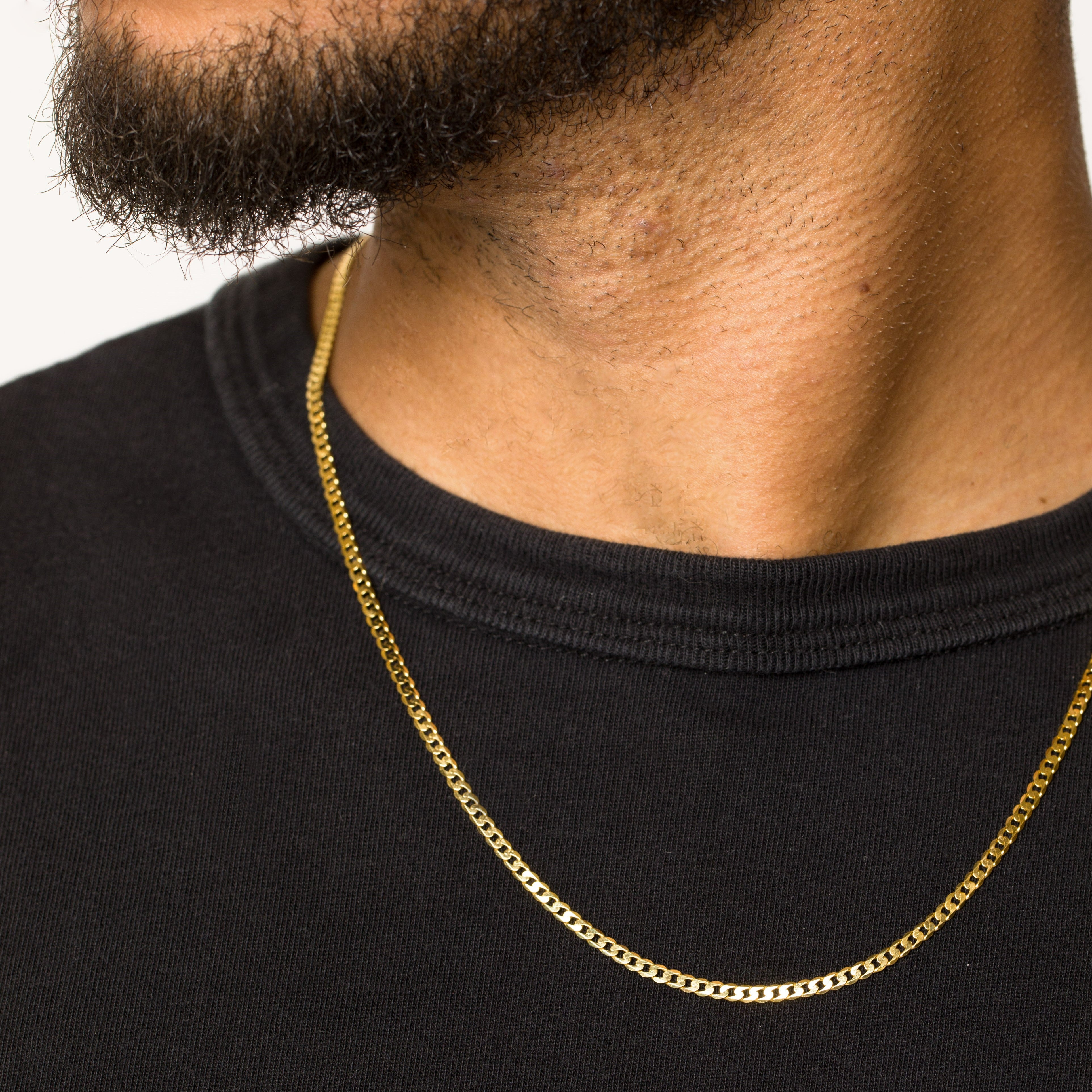Solid 14K Curb Chain 3mm
