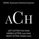 monogram cufflinks