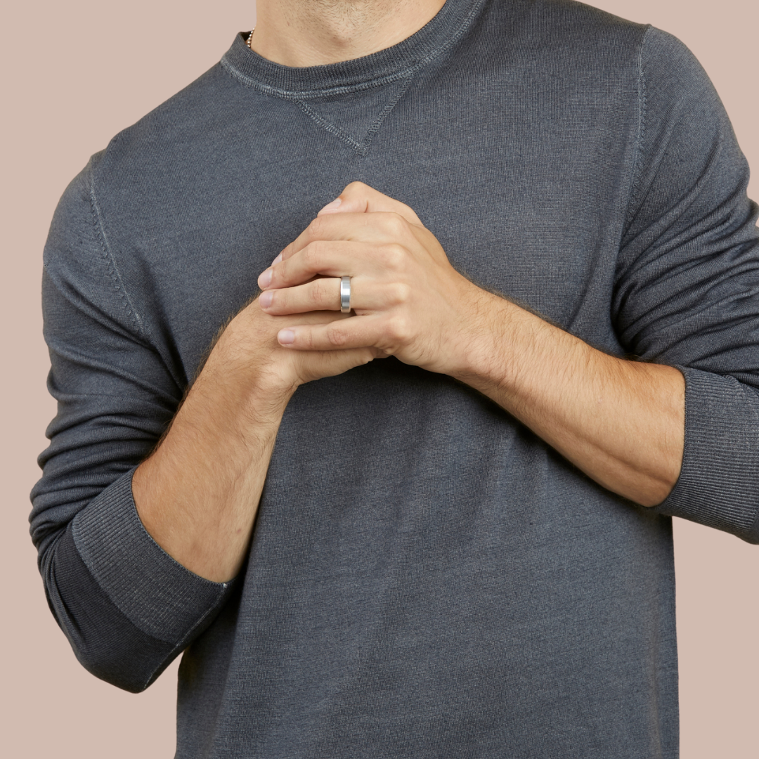 The Tungsten Beveled Brushed