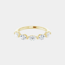 The Gold Single Prong Marquise Half Eternity