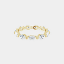 The Gold Single Prong Marquise Full Eternity