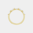 The Gold Single Prong Marquise Half Eternity