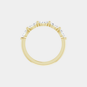 The Gold Single Prong Marquise Half Eternity