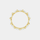 The Gold Single Prong Marquise Full Eternity