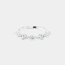 The Gold Single Prong Marquise Half Eternity
