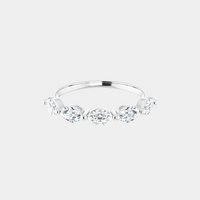 The Gold Single Prong Marquise Half Eternity