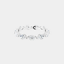 The Gold Single Prong Marquise Full Eternity
