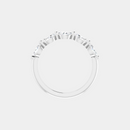 The Gold Single Prong Marquise Half Eternity