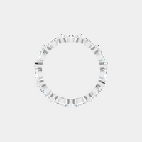 The Gold Single Prong Marquise Full Eternity