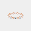 The Gold Single Prong Marquise Full Eternity