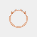 The Gold Single Prong Marquise Half Eternity