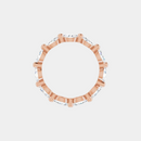 The Gold Single Prong Marquise Full Eternity