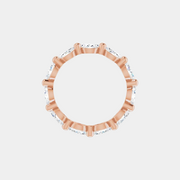 The Gold Single Prong Marquise Full Eternity