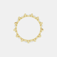 The Gold Single Prong Marquise Full Eternity