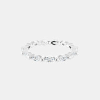 The Platinum Single Prong Marquise Full Eternity