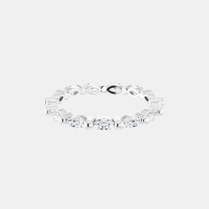 The Platinum Single Prong Marquise Full Eternity