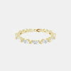 The Gold Single Prong Marquise Full Eternity