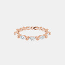The Gold Single Prong Marquise Full Eternity