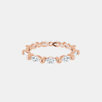 The Gold Single Prong Marquise Full Eternity