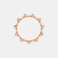 The Gold Single Prong Marquise Full Eternity