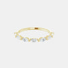 The Gold Single Prong Marquise Half Eternity