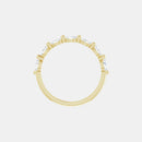 The Gold Single Prong Marquise Half Eternity