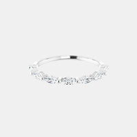 The Gold Single Prong Marquise Half Eternity