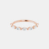 The Gold Single Prong Marquise Half Eternity
