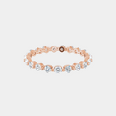 The Gold Single Prong Round Full Eternity
