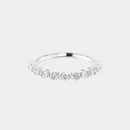 The Platinum Single Prong Round Half Eternity
