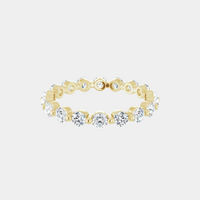 The Gold Single Prong Round Full Eternity