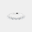 The Platinum Single Prong Round Half Eternity