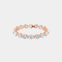 The Gold Single Prong Round Full Eternity