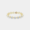 The Gold Single Prong Round Full Eternity