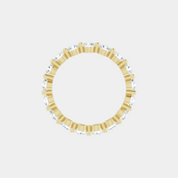 The Gold Single Prong Round Full Eternity