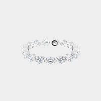 The Gold Single Prong Round Full Eternity