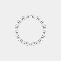 The Gold Single Prong Round Full Eternity