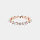 The Gold Single Prong Round Full Eternity