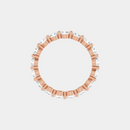 The Gold Single Prong Round Full Eternity