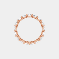 The Gold Single Prong Round Full Eternity