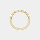 The Gold Single Prong Round Half Eternity