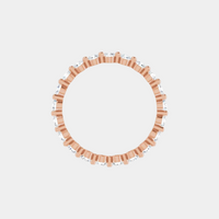 The Gold Single Prong Round Full Eternity