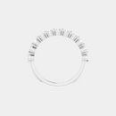 The Gold Single Prong Round Half Eternity